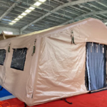 Inflatable Camping Tent 4-Season 2-8 Person Quick Automatic Opening for Disaster Relief
