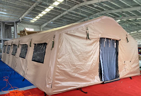 Inflatable Camping Tent 4-Season 2-8 Person Quick Automatic Opening for Disaster Relief