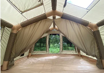 Inflatable Camping Tent 1-12 Person Heavy Duty Waterproof Automatic Opening for Disaster Relief