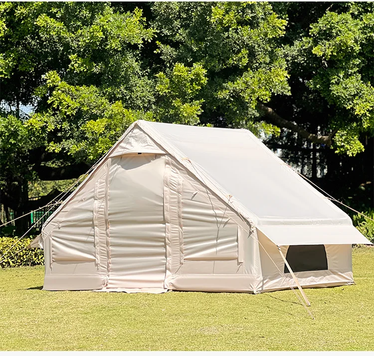 Inflatable Camping Tent 2-3 Person Quick Automatic Opening PVC Waterproof UV Resistant Four-Season