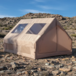 PVC Waterproof Inflatable Camping Tent with Automatic Opening for Four-Season Emergency Use