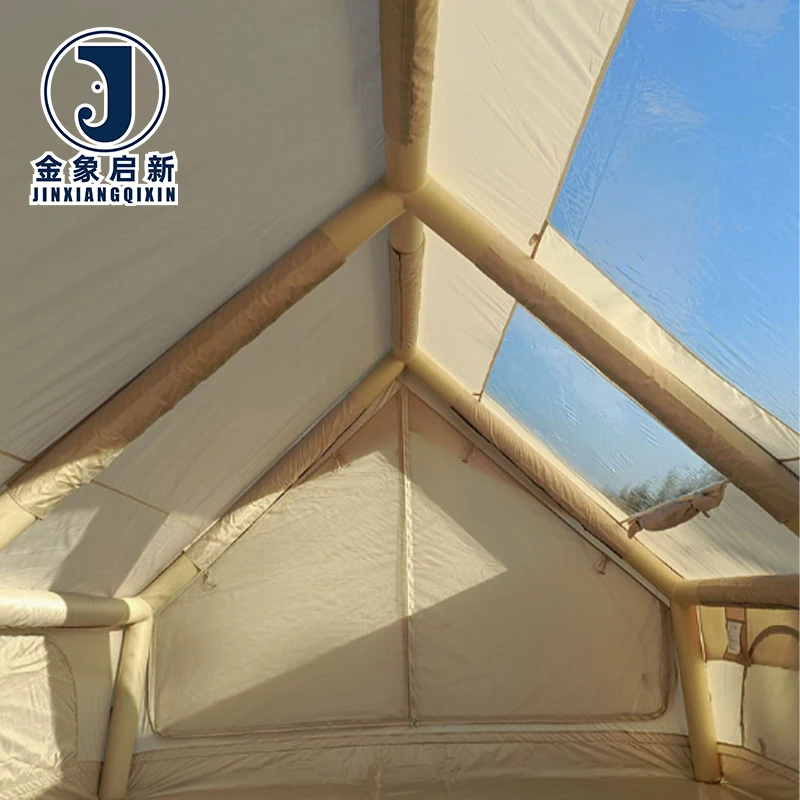Waterproof Inflatable Camping Tent with Quick Automatic Opening for 6-8 Person Four-Season Outdoor Glamping