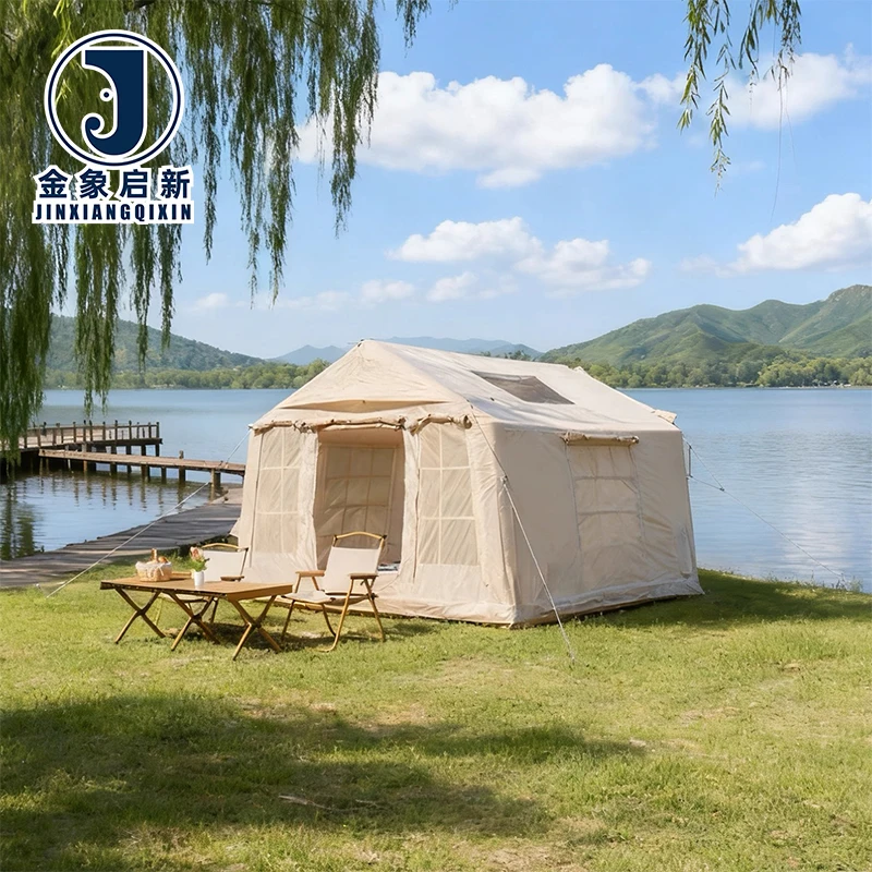 PVC Inflatable Camping Tent Quick Automatic Opening for Emergency Disaster Relief Medical Use