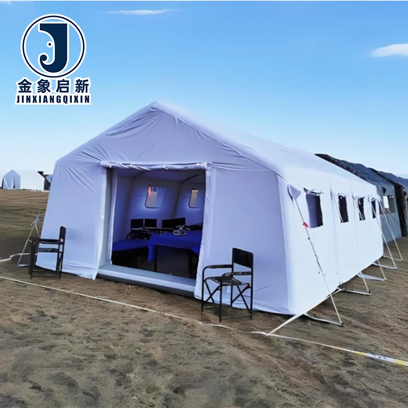 PVC Inflatable Camping Tent 2-3 Person Quick Automatic Opening for Emergency Disaster Relief