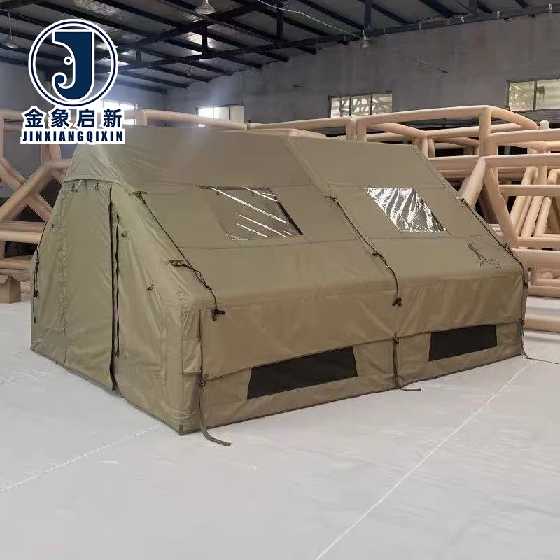 Large Inflatable Camping Tent 8-10 Person with Quick Automatic Opening for Family Outdoor Four-Season Use