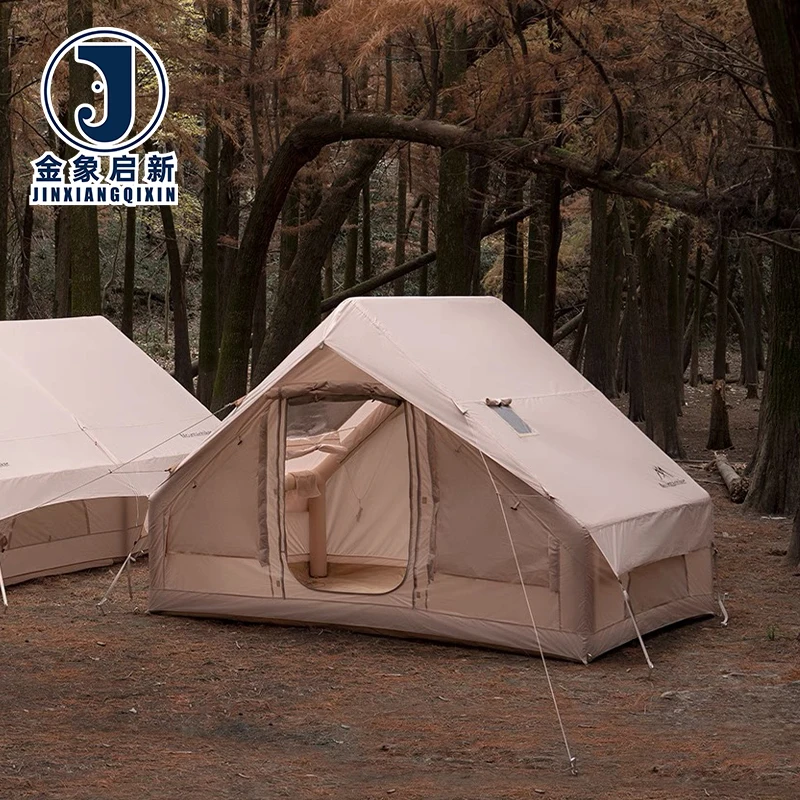 Inflatable Camping Tent with Quick Auto Opening Waterproof UV-Resistant PVC for Outdoor Shelter and Emergency Relief