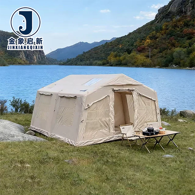 Automatic Opening Inflatable Camping Tent 4-6 Person Oxford Waterproof for Disaster Relief Emergencies