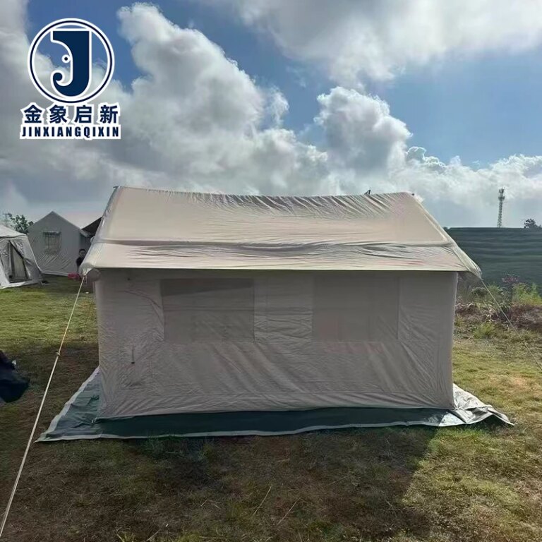 Automatic Opening Inflatable Camping Tent 4-6 Person Oxford Waterproof for Disaster Relief Emergencies