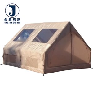 Waterproof Inflatable Camping Tent with Quick Automatic Opening for 6-8 Person Four-Season Outdoor Glamping