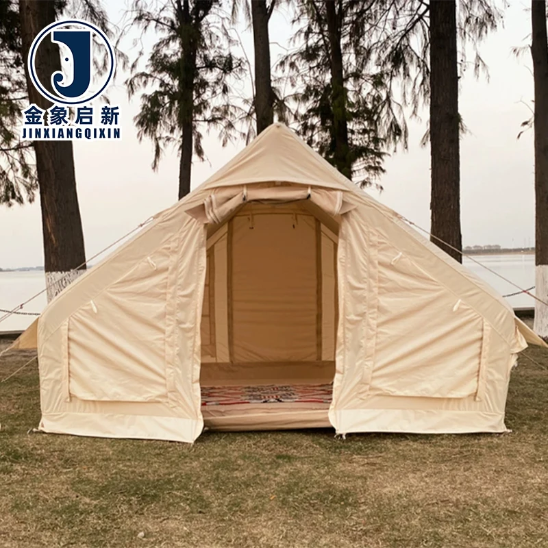 PVC Camping Tent 3-5 Person Automatic Inflatable for Emergency Disaster Relief Quick Setup
