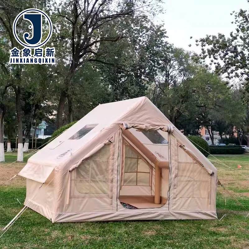 PVC Inflatable Camping Tent for Emergency Disaster Relief with Quick Automatic Opening All-Season Use