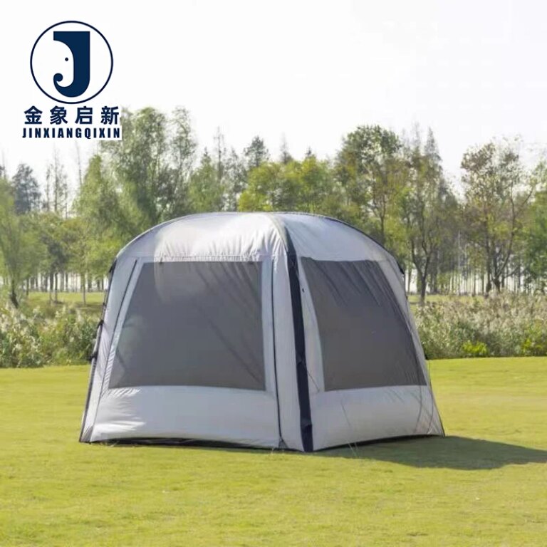 PVC 6-Person Inflatable Glamping Tent with Automatic Opening for Four-Season Camping