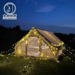 Inflatable Camping Tent 4-6 Person Quick Automatic Opening Emergency Waterproof Family Outdoor Shelter
