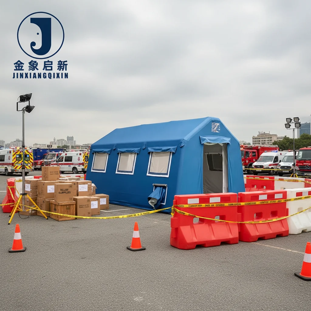 PVC Inflatable Camping Tent 4-Season >3000mm Waterproof Quick Automatic Opening for Family Shelter