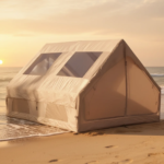PVC Inflatable Camping Tent with Quick Automatic Opening for All-Weather Outdoor Adventures and Emergency Relief