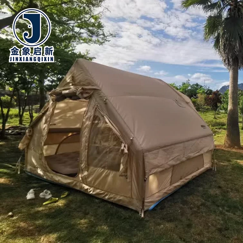 Waterproof Inflatable Camping Tent 4-6 Person Quick Automatic Opening UV-Resistant Summer Outdoor Use