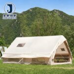 Large Inflatable Camping Tent 8-10 Person with Quick Automatic Opening for Family Outdoor Four-Season Use