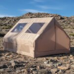 PVC Inflatable Camping Tent Quick Automatic Opening 4-Season Waterproof UV-Resistant for 2-8 Person Outdoor Use
