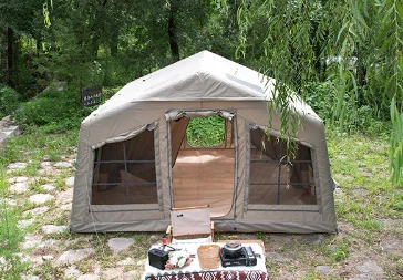 Inflatable Camping Tent 1-12 Person Heavy Duty Waterproof Automatic Opening for Disaster Relief